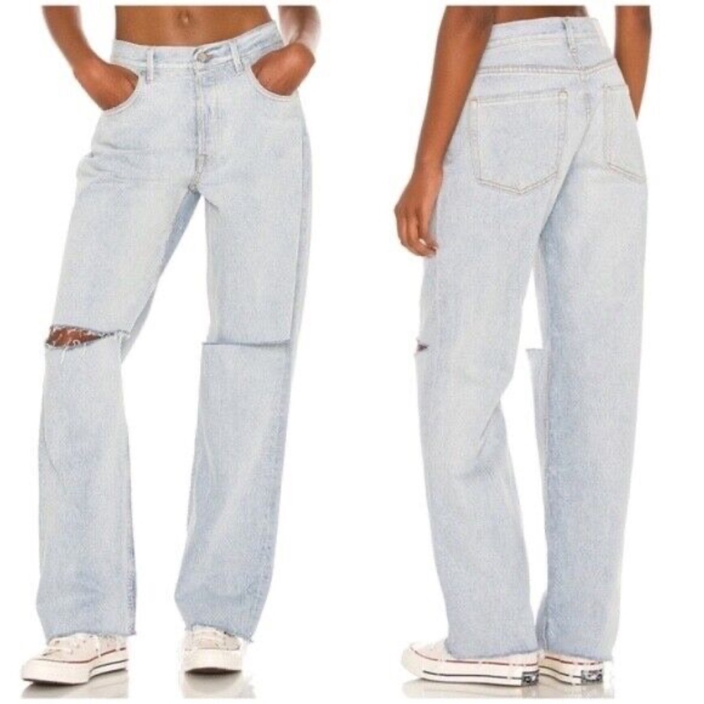 GRLFRND Bella Low Rise Boyfriend Jeans Bella Hadid Luxury Denim Echo Park 29